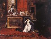 William Merritt Chase The Studio view oil painting on canvas